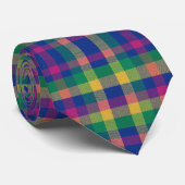 Multicolor tartan krawatte (Gerollt)
