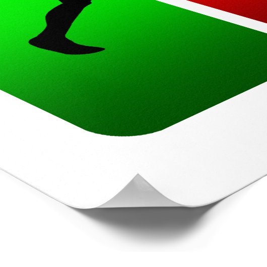 Multicolor Tennis Emblem (männlich) Poster (Ecke)