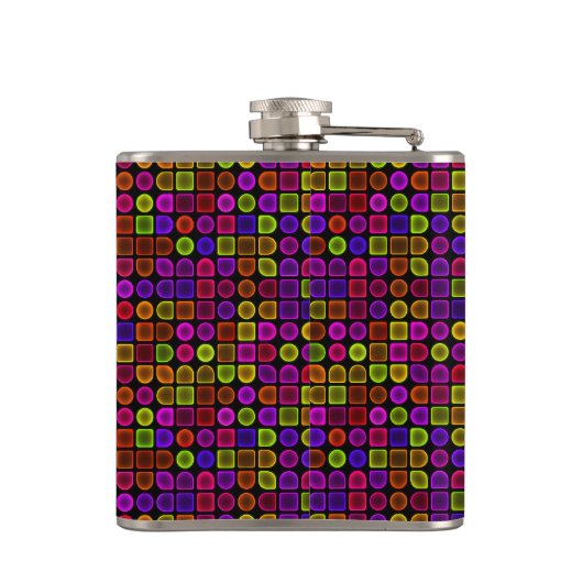 Multicolor Textur Flachmann (Rückseite)