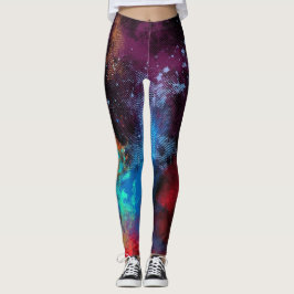 Multicolor Textur Leggings