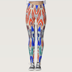 Multicolor texturierte "Ratti_Creative_Arts"-Leggi Leggings