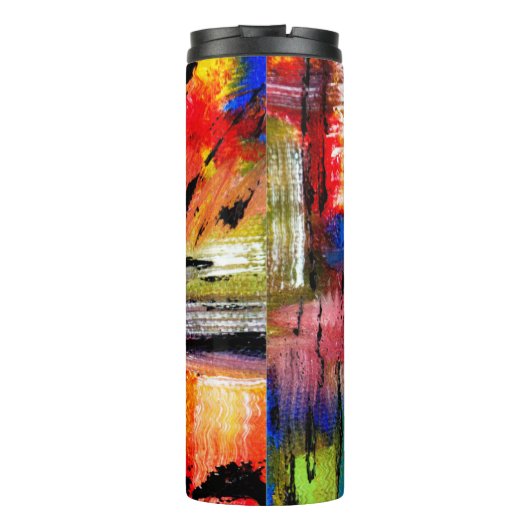 Multicolor-Thermaltumbler Thermosbecher (Rückseite)