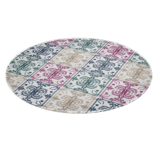 Multicolor Tiles Schneidebrett (Ecke)