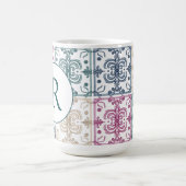 Multicolor Tiles w/ Initial Kaffeetasse (Mittel)