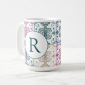 Multicolor Tiles w/ Initial Kaffeetasse (Vorderseite Links)
