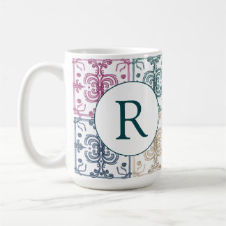 Multicolor Tiles w/ Initial Kaffeetasse