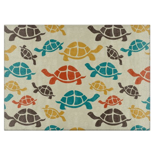 Multicolor Tortoise Schneidebrett (Vorderseite)