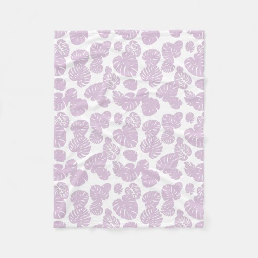 Multicolor Tropical Blätter 10 Fleecedecke (Vorderseite)