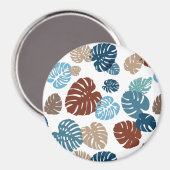 Multicolor Tropical Blätter 11 Magnet (Vorderseite/Rückseite)