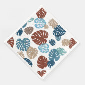 Multicolor Tropical Blätter 11 Serviette (Ecke)