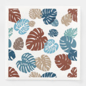 Multicolor Tropical Blätter 11 Serviette (Vorderseite)