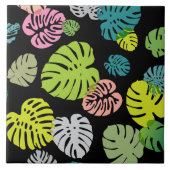 Multicolor Tropical Blätter 2 Fliese (Vorderseite)