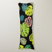 Multicolor Tropical Blätter 2 Seitenschläferkissen (Vorderseite Vertikal)