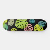 Multicolor Tropical Blätter 2 Skateboard (Horizontal)