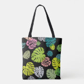 Multicolor Tropical Blätter 2 Tasche (Rückseite)