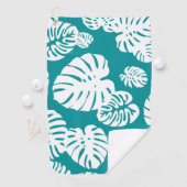 Multicolor Tropical Blätter 3 Golfhandtuch (Insitu)