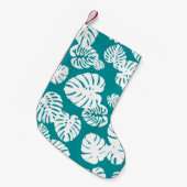 Multicolor Tropical Blätter 3 Kleiner Weihnachtsstrumpf (Vorderansicht (hängend))