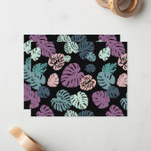 Multicolor Tropical Blätter 5 Mitteilungskarte (Vorderseite/Rückseite Beispiel)
