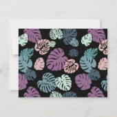 Multicolor Tropical Blätter 5 Mitteilungskarte (Rückseite)