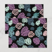 Multicolor Tropical Blätter 5 Mitteilungskarte (Vorne/Hinten)
