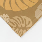 Multicolor Tropical Blätter 6 Fleecedecke (Ecke)