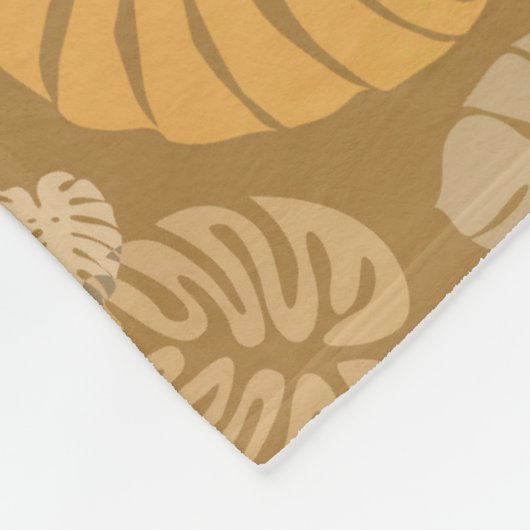 Multicolor Tropical Blätter 6 Fleecedecke (Ecke)