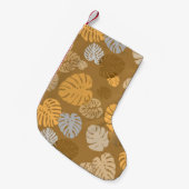 Multicolor Tropical Blätter 6 Kleiner Weihnachtsstrumpf (Vorderansicht (hängend))