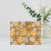 Multicolor Tropical Blätter 6 Postkarte (Stehend Vorderseite)