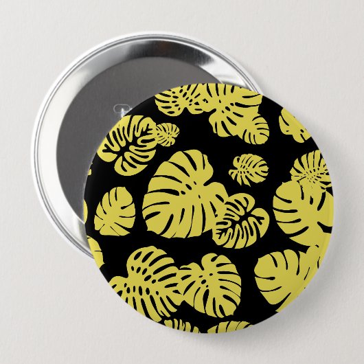 Multicolor Tropical Blätter 7 Button (Vorne & Hinten)