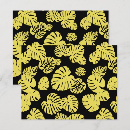 Multicolor Tropical Blätter 7 Mitteilungskarte (Vorne/Hinten)