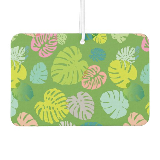 Multicolor Tropical Blätter 8 Autolufterfrischer (Vorderseite)