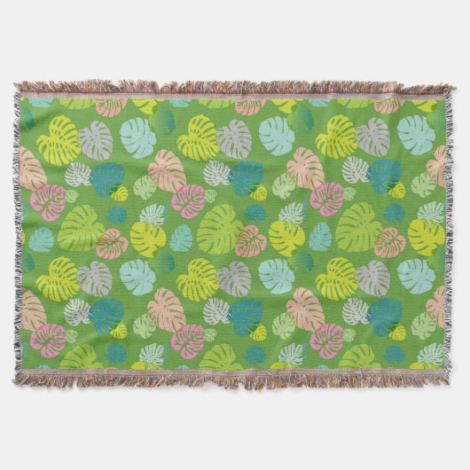 Multicolor Tropical Blätter 8 Decke (Vorderseite)