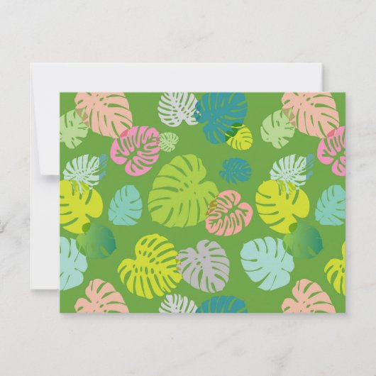 Multicolor Tropical Blätter 8 Mitteilungskarte (Vorderseite)