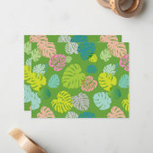 Multicolor Tropical Blätter 8 Mitteilungskarte (Vorderseite/Rückseite Beispiel)