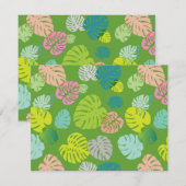 Multicolor Tropical Blätter 8 Mitteilungskarte (Vorne/Hinten)