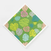Multicolor Tropical Blätter 8 Serviette (Ecke)