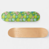 Multicolor Tropical Blätter 8 Skateboard (Horizontal)