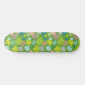 Multicolor Tropical Blätter 8 Skateboard (Horizontal)