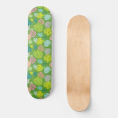 Multicolor Tropical Blätter 8 Skateboard (Vorderseite)