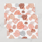 Multicolor Tropical Blätter 9 Mitteilungskarte (Vorne/Hinten)
