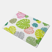 Multicolor Tropical Blätter Fußmatte (Schrägansicht)