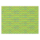 Multicolor tropical Zickzack Tischdecke (Vorderseite (Horizontal))