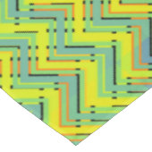 Multicolor tropical Zickzack Tischdecke (Schrägansicht)