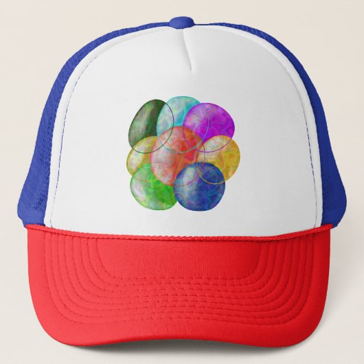 Multicolor Truckerkappe (Vorderseite)