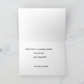 Multicolor Tulpen Save the Date! Ankündigung (Innenseite)