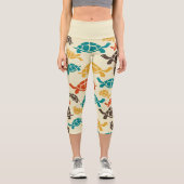 Multicolor Turtle Capri Leggings (Vorderseite)
