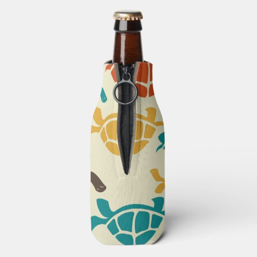 Multicolor Turtle Flaschenkühler (Flasche Rückseite)