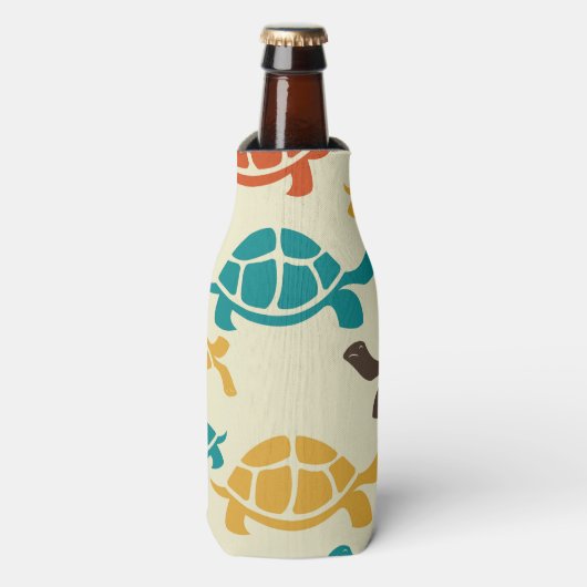 Multicolor Turtle Flaschenkühler (Flaschenvorderseite)