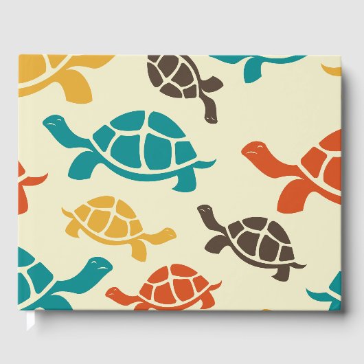 Multicolor Turtle Gästebuch (Vorderseite)