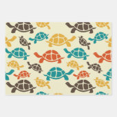 Multicolor Turtle Geschenkpapier Set (Vorderseite 2)